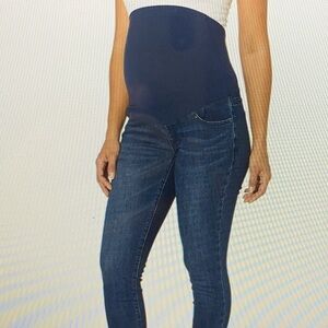 Ingrid & Isabel Maternity Jeans Size 2/26R Skinny Entubado Crossover Panel Denim